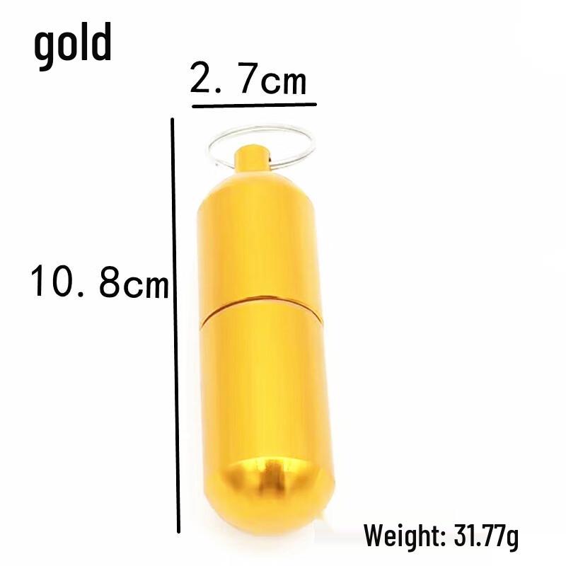 Portable Waterproof Metal Storage Capsule