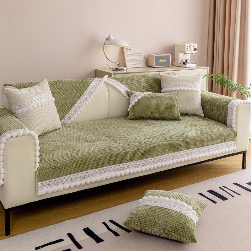 Chenille Sofa Cushion Four Seasons Universal Cover Cloth Non-Slip Sofa Cover Backrest Armrest Cushion