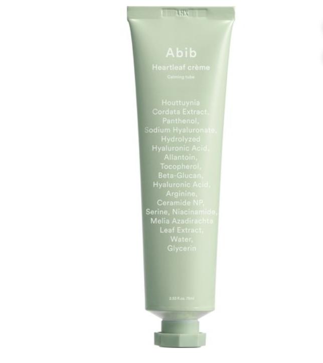 Abib Heartleaf Cream Calming Tube 75ml Soothing Moisturizing Cream 1 ea