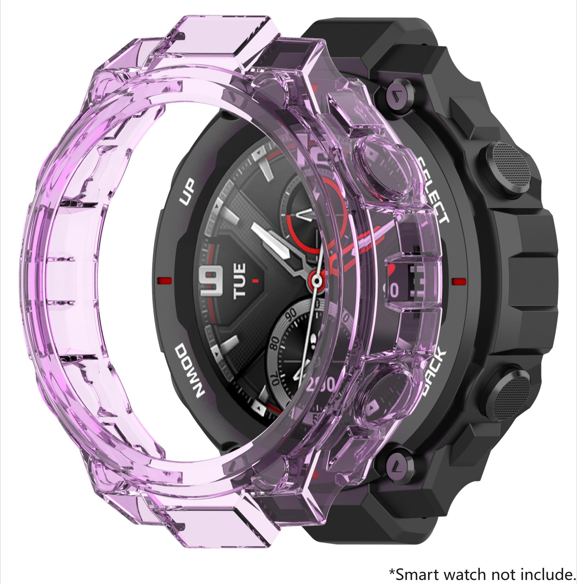

Для Huami Amazfit T Rex Силіконовий Чохол Прозорий М який TPU Бампер Захисна Кришка Для Amazfit T-Rex Pro Захисний Корпус Рамка For Amazfit Trex