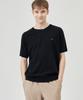 THE-ABON Arm Warmer Round Knit Short Sleeve Tee Black