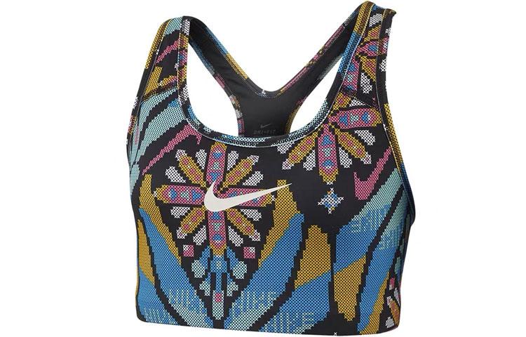 Nike Ftr Fem Bra Sports Underwear Women s Rainbow BV3765-010 M