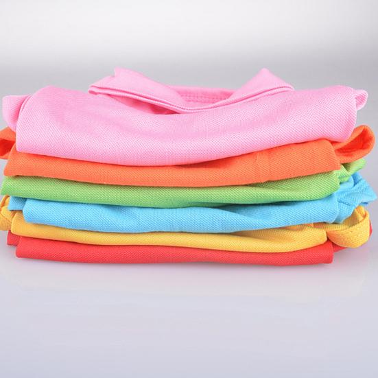 Pet Shirt Lapel Design Sweat-absorbent Solid Color Dog Two-legged T-shirt for Summer