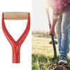 Shovel Handle Y Shaped 12.22in Inside Diameter Replacement Spade Handle with Wooden Grip for Garden Digging Raking Tool