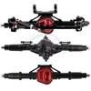Metal Alloy Front Middle Rear Straight Axle with Servo Base for 1/10 RC Rock Crawler Car Axial SCX10 RC 4WD D90 Upgrade Parts