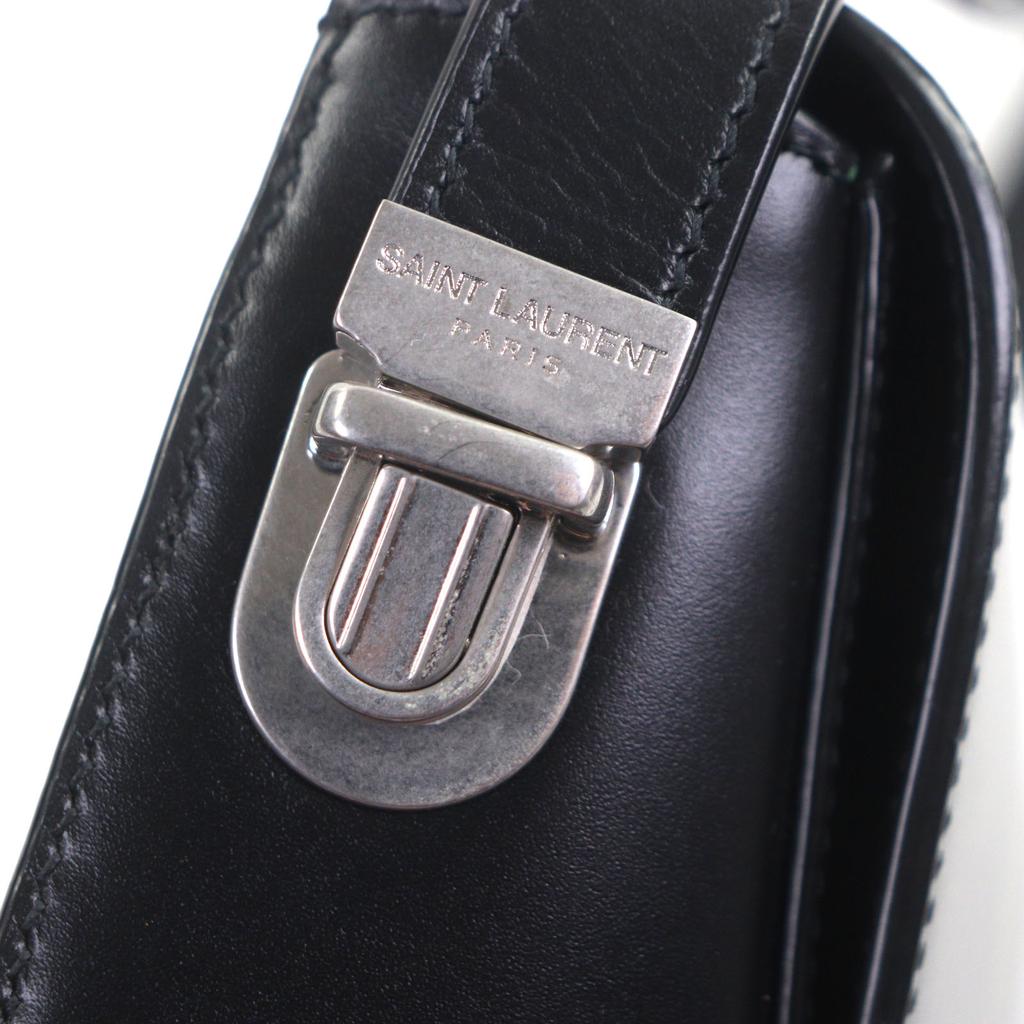 Great SAINT LAURENT PARIS Shoulder Bag Small Crossbody Smooth Rubbed 821003 Used