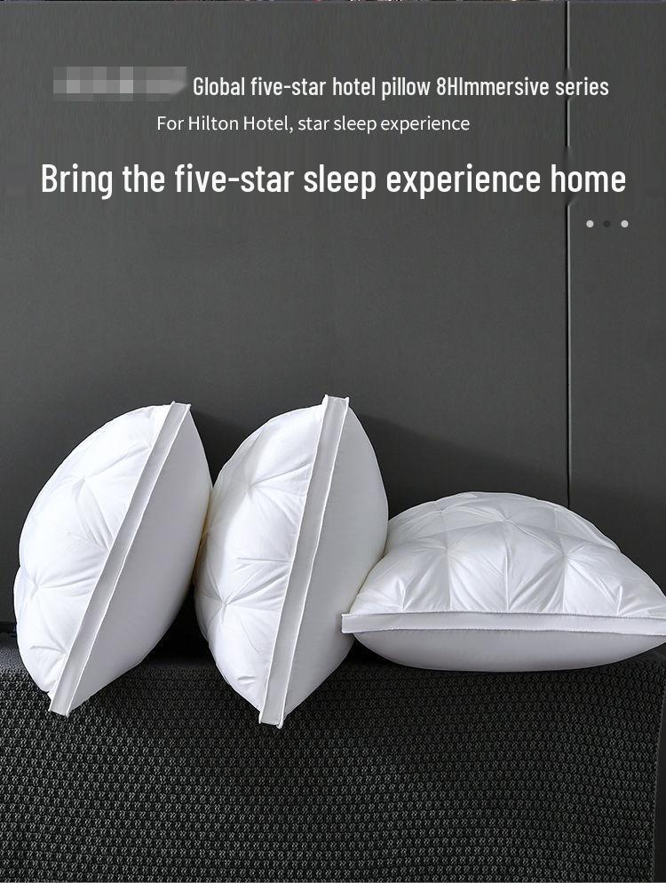 Five-Star Hotel Style Washable Feather Velvet Neck Support Pillow