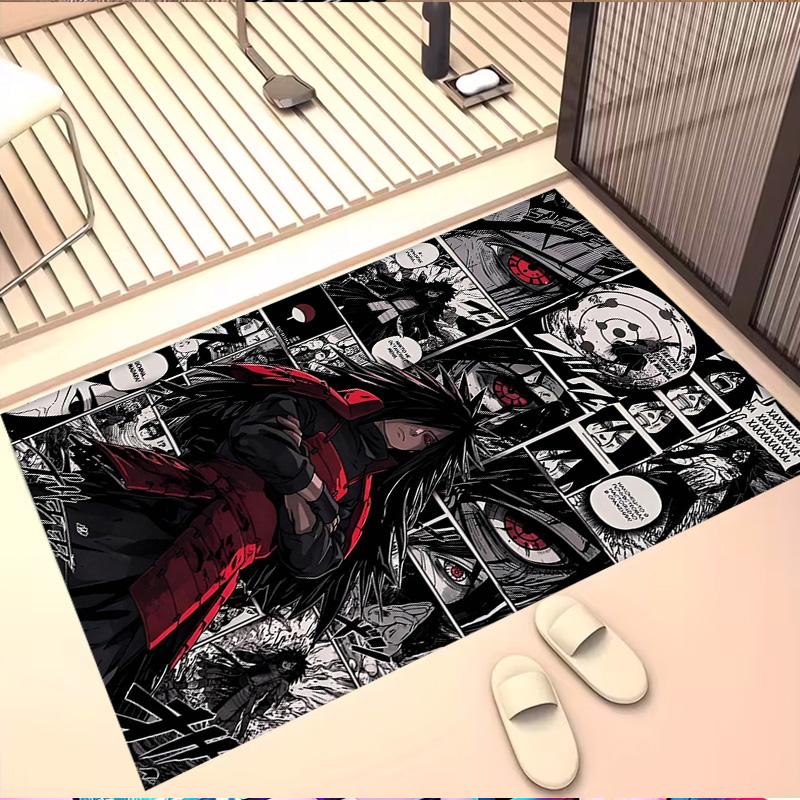 Demon Slayer Print Rug, Washable Floor Carpet, For Entryway Dorm Laundry Room Office Study, Home Decor Birthday Christmas Gift