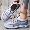 Women's Casual Shoes Air Mesh Gym Sports Shoes Women Chunky Sneakers New Fashion Breathable Platform Lace-up Vulcanized Shoes