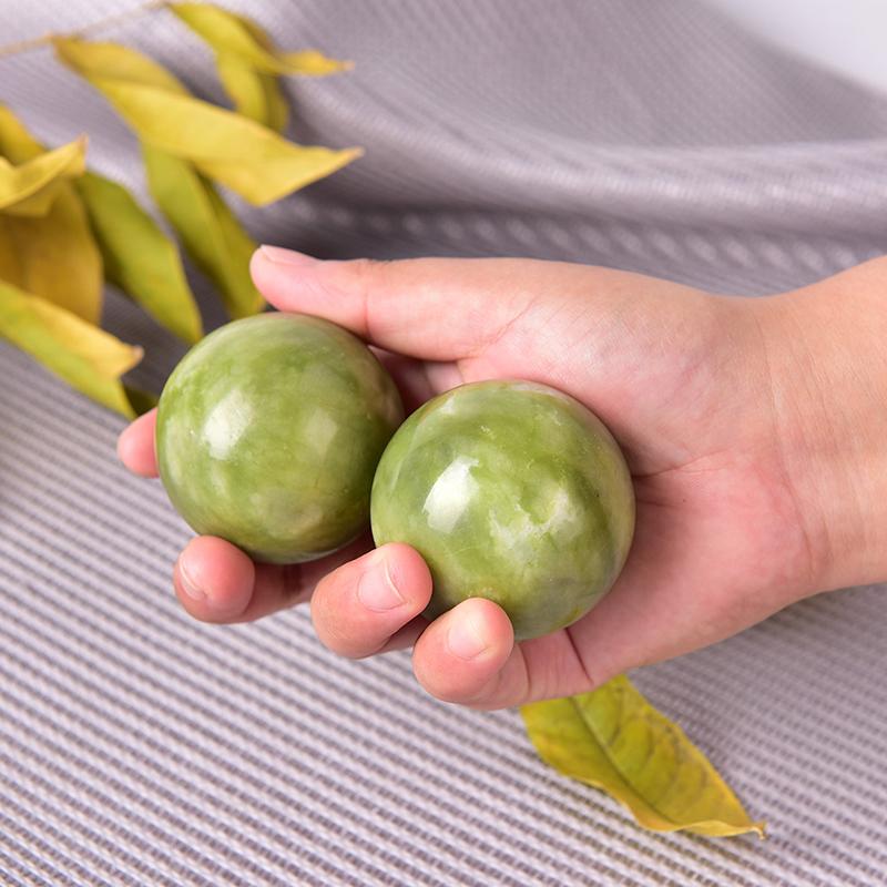 Health Exercise Stress Hand Wrist Natural Jade Ball Health Hand Massage Ball