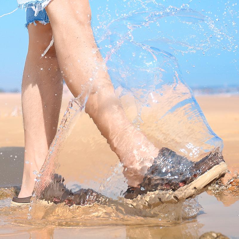 Nová móda Ultralehké pánské boty s dírkou Sandály Plážová obuv