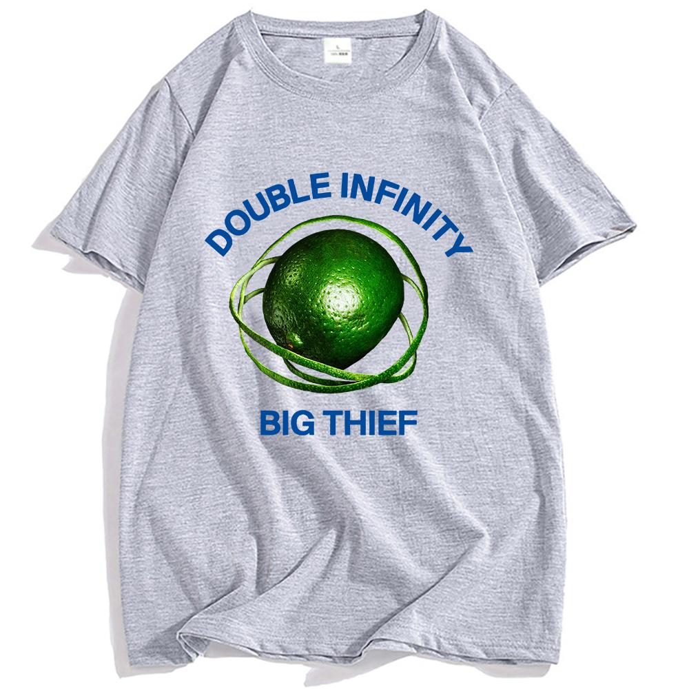 

Double Infinity Lime T-Shirt Big Thief Band Fashion Tshirts Casual Summer O-neck Male T Shirt Cotton Loose Unisex Streetwear M