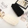 Cute  Plush Zipper Pencil Bag School Office Supplies Stationery Pouch Pur