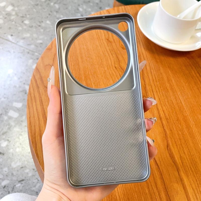 Braided Galvanic Silver Frame Phone Case For Oppo Find X9 Ultra and Oppo Find x9s Pro Slim Hard Camera Lens Protection Cover