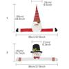 Easy to Install Stuffed Christmas Long Arm Doll Cute Reusable Santa Claus Pendant DIY Snowman Doll Ornament Photographic Props
