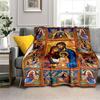 Jesus and Virgin Mary Super Soft Fleece Throw Blanket for Bedroom Couch Queen King Size