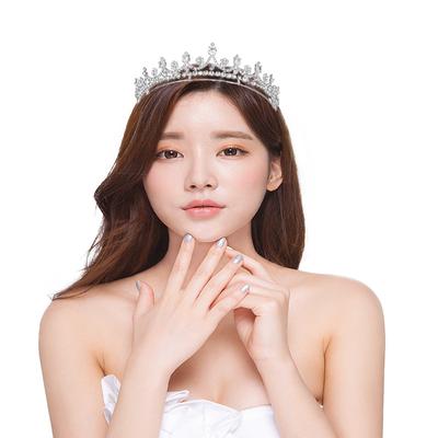 Legierung strass prinzessin krone foto schmuck luxus zirkon krone braut tiara koreanischen stil süße hochzeit zubehör