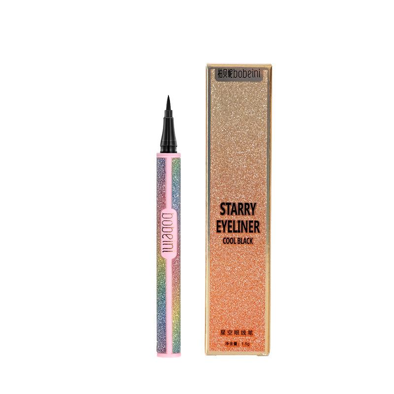 Starry Sky Eyeliner, Non-smudging, Long-lasting Waterproof, Black, Brown, Color, Novice, Extremely Thin Head for Beginners, Not Easy To Decolorize
