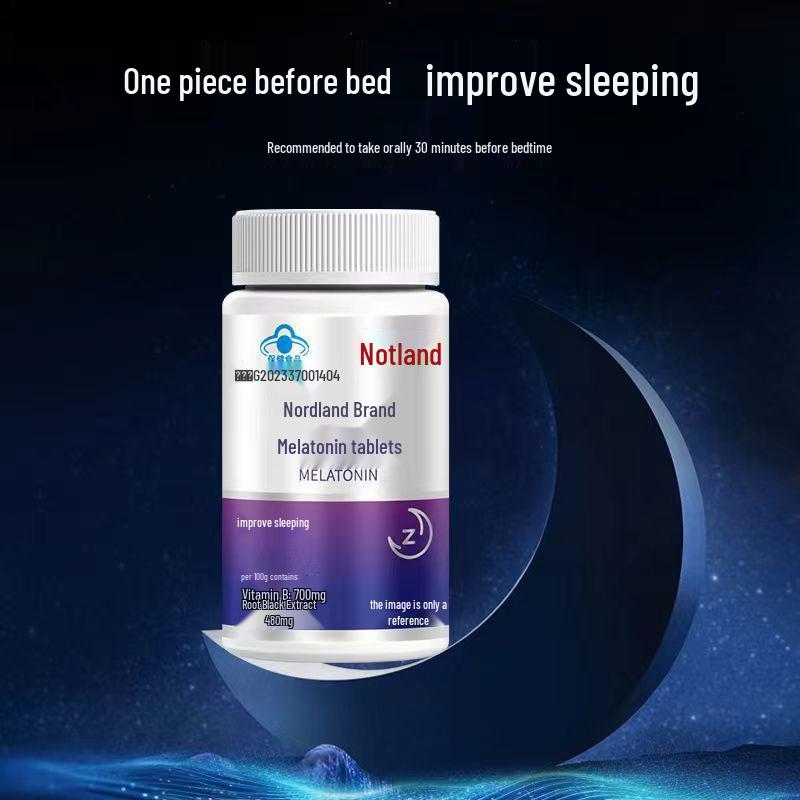 Nott.Land Melatonin Tablets - 60 Count: Enhances Sleep for Students & Adults Staying Up Late - Genuine Product