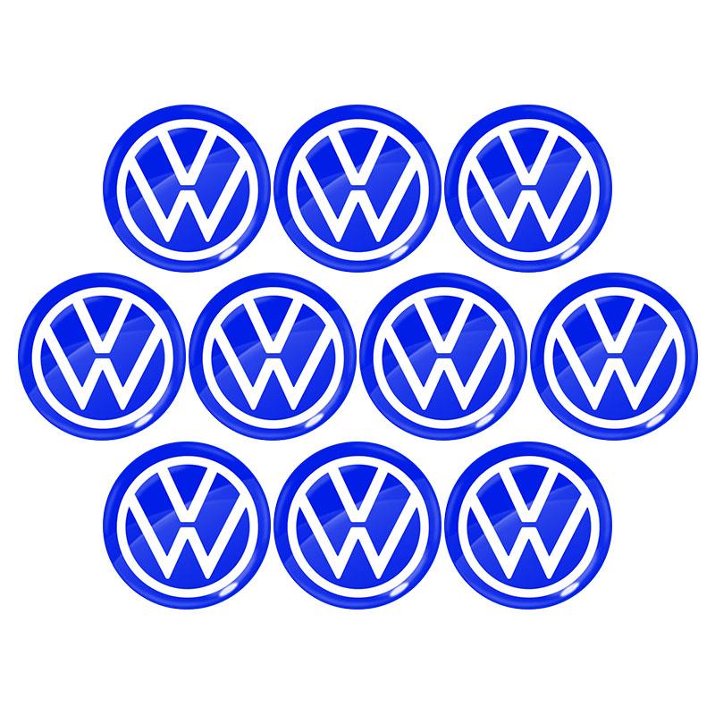2026 Hot For Volkswagen VW 14mm Car Key Emblem Stickers Auto Control Key Logo Decals For Volkswagen Scirocco POLO Tiguan Passat