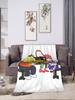 Smiling Friends Pim and Charlie Flannel Blanket Winter Super Soft Throw for Kids Couch Bed Home Streetwear Trend Bedspread