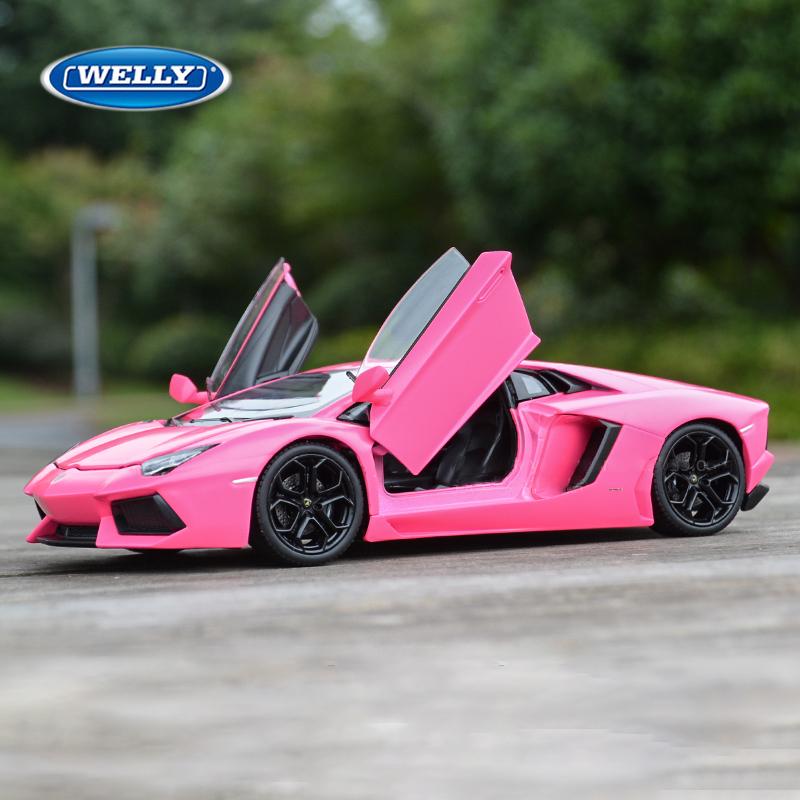 Welly 1/24 Lamborghini LP700-4 Aventador Alloy Racing Alloy Car Model Simulation Car Decoration Collection Gift Toy