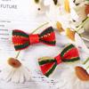 20/25Pcs DIY Christmas Tree Ornaments Crafts Xmas Hanging Decorations Christmas Bow Knot  Gift Decor