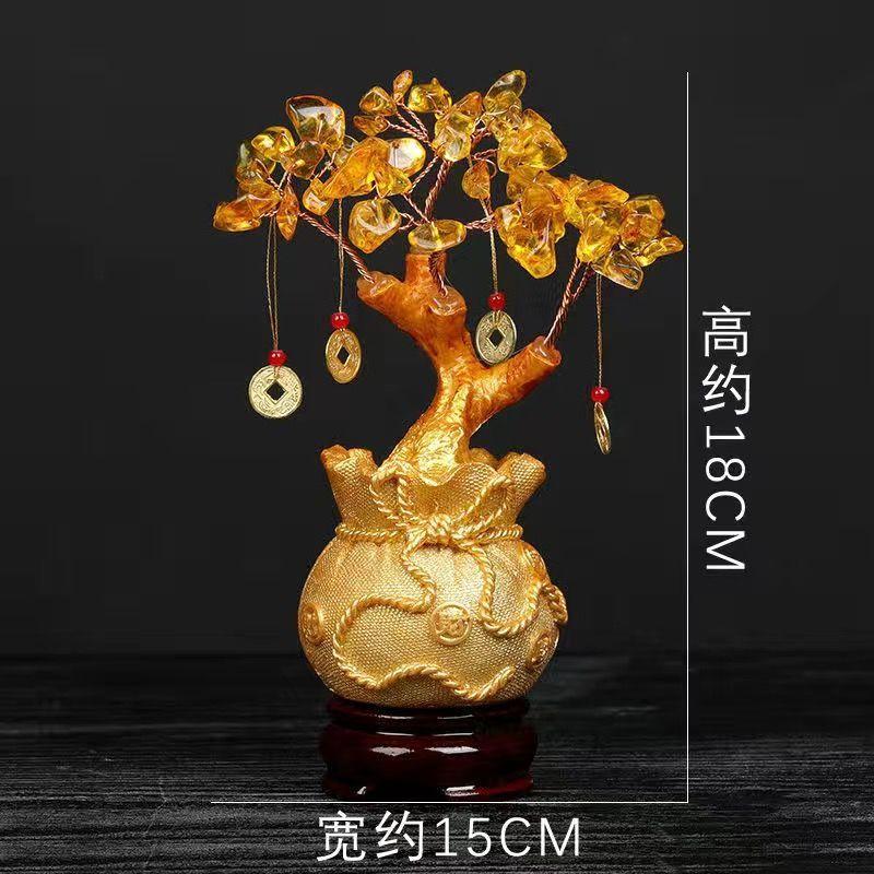 Natürlicher Bonsai-Geldbaum, Glücksbaum, Feng Shui, Geldbaum, Heimdekoration