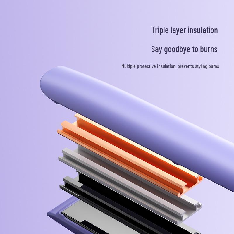 Dual-Use Hair Straightener & Curler - Non-Damaging for Dry/Wet Hair