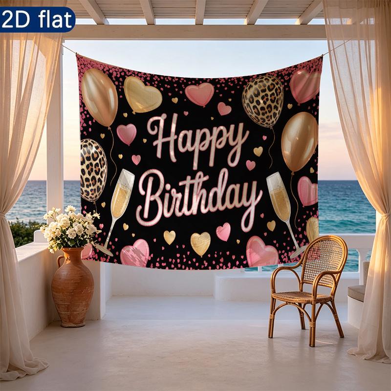 Party Backdrop Pink Photo Booth Background Front Door Decor