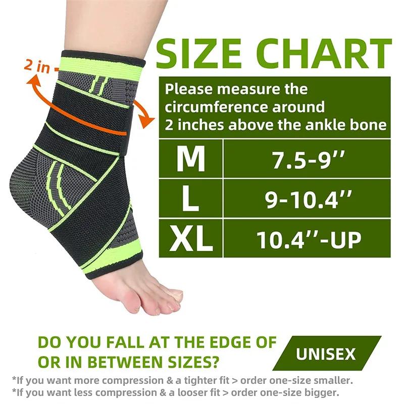 1 Protective PCS Football Ankle Support Adjustable Basketball Ankle Brace Compression Nylon Strap Belt Ankle Gym Protector