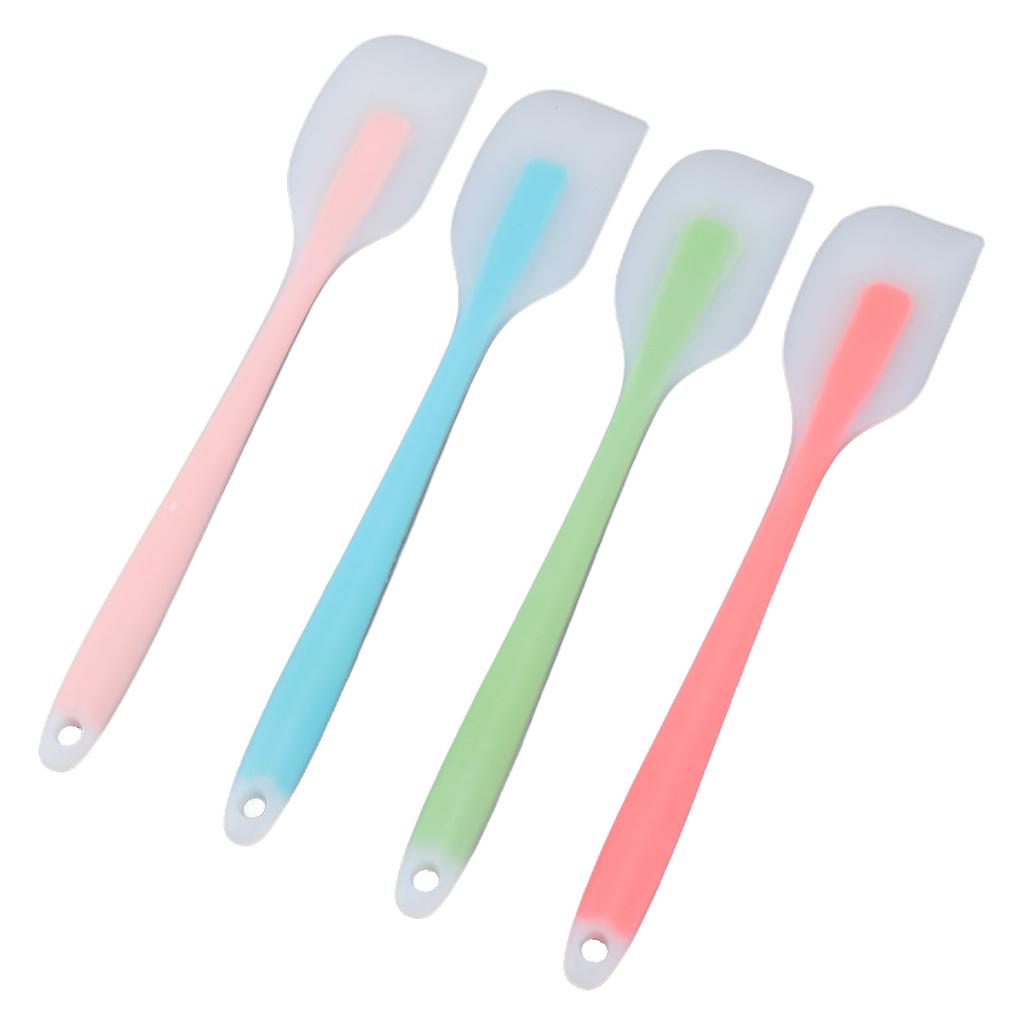 4 Pcs Silicone Spatula Set Baking Cooking Mixing Scraping Stirring Flexible Spatula Set for Kitchen