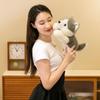 Simulated Husky Plush Toy Doll, Cute Lying Dog, Children's Gift, Leg Pillow