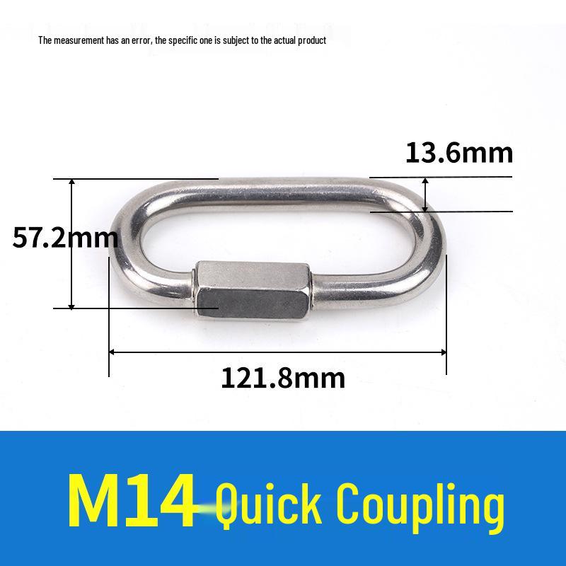 304 Stainless Steel Quick Link Carabiner Ring M3.5-M12