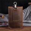 Original Men's Genuine Leather Waist Bag Retro Crazy Horse Motorcycle Artistic Leisure Phone