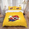 Super Mario Adventure Print 3Pcs Bedding Setduvet Cover With 2 Bedropillowcase Home Birthday Gift