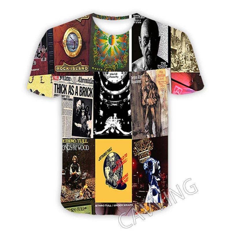 New Classic Jethro Tull Rock 3D Print T-shirts For Men Women Hip Hop Trend T Shirt Y2k Top Oversized Street Style Men's Clothing