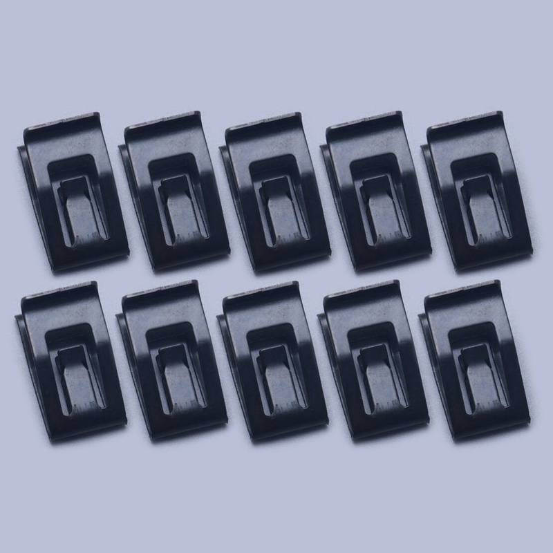 50Pcs Car Auto Interior Dashboard Center Dash Console Trim Metal Clip Retainer Fastener Black