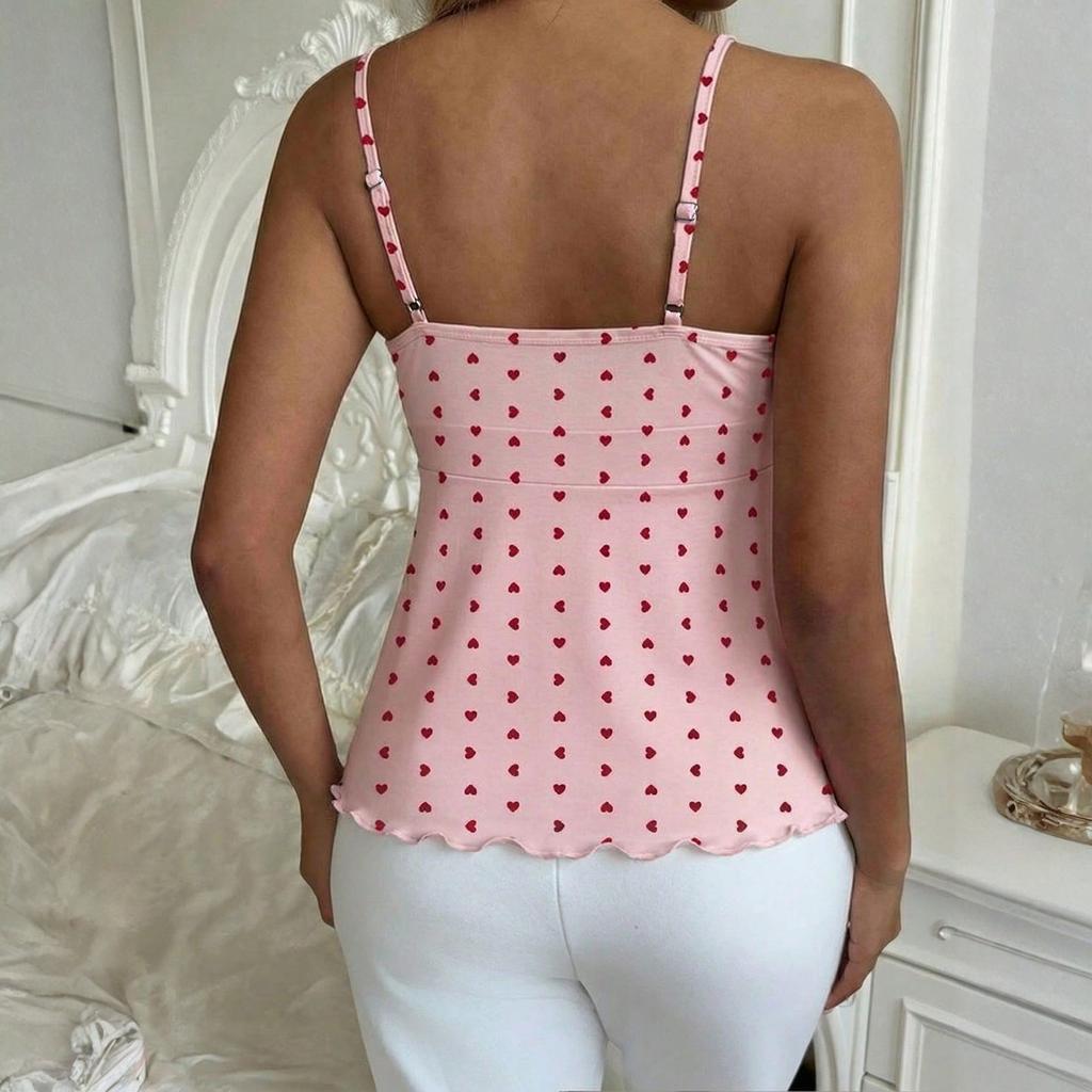 Women's Fashionable Waist Tie Design Slim And Elegant Camisole Top