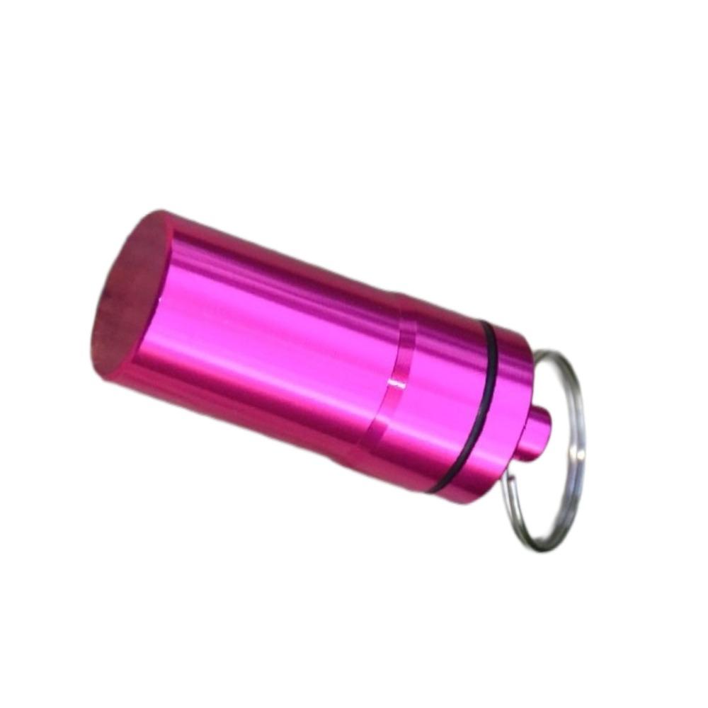 New Mini Portable Pill Box Case Holder Keychain Waterproof Aluminum Container Tablet Storage for Purse Outdoor Camping Travel