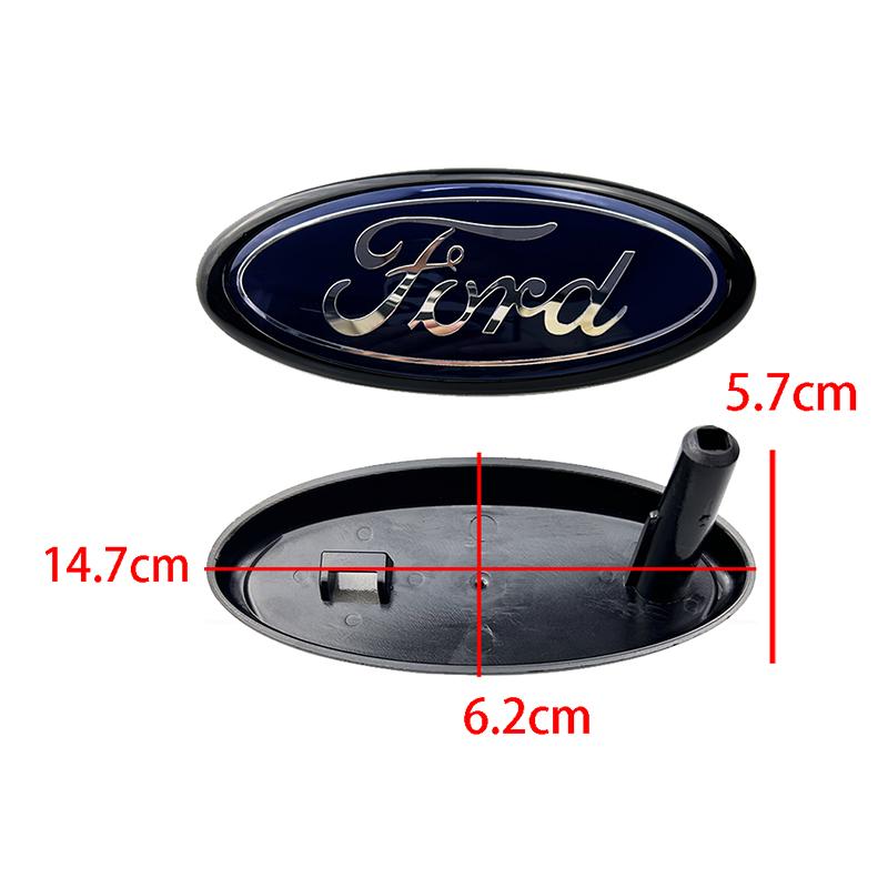 14.5x6.5cm ABS Car Front Badge for Ford Emblem Focus 2 3 Ranger Mustang Kuga Mondeo Fiesta Explorer Transit Auto Accessories CVY1