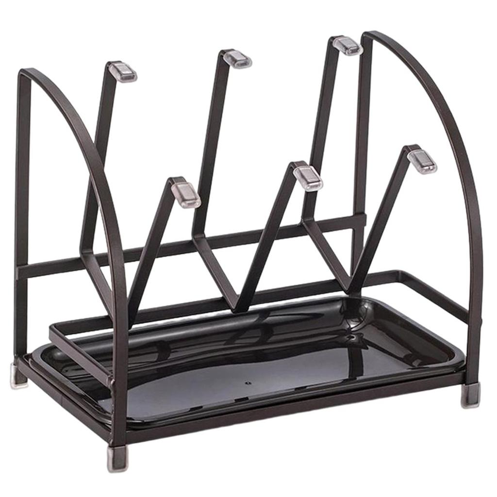 2026 New Modern Cup Drying Rack Stand with Drain Tray for Mugs Home Kitchen Bottles