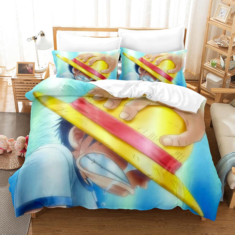 3D Digital Printing Bedding Three-Piece Set, Quilt Cover