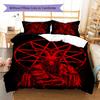 Baphomet Pattern Bedding,Quilt Set Quilt Cover Pillowcase Home Birthday Gift (1 * Duvet Cover + 2 * Pillowcase, Without Core)
