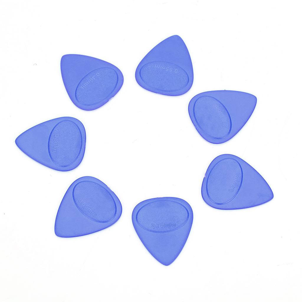 10PCS Guitar Pick Holder Plectrum Musical Instrument Accessory(0.46mm 1mm Thickness)(Blue)