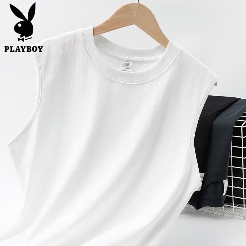 PLAYBOY Хлопковый Унисекс Повседневный Топ-майка и Футболка 2XL