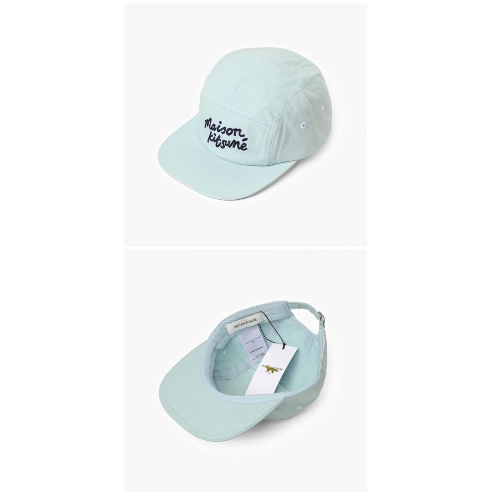 Maison Kitsune Lm06108ww0095 P423 Handwriting Logo Ball Cap