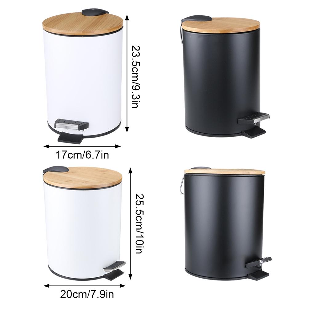 Stylish Bathroom Trash Can - Elegant Cosmetic Soft Seal And Intelligent Opening Elegantly Designed Pedals Garbage Bin