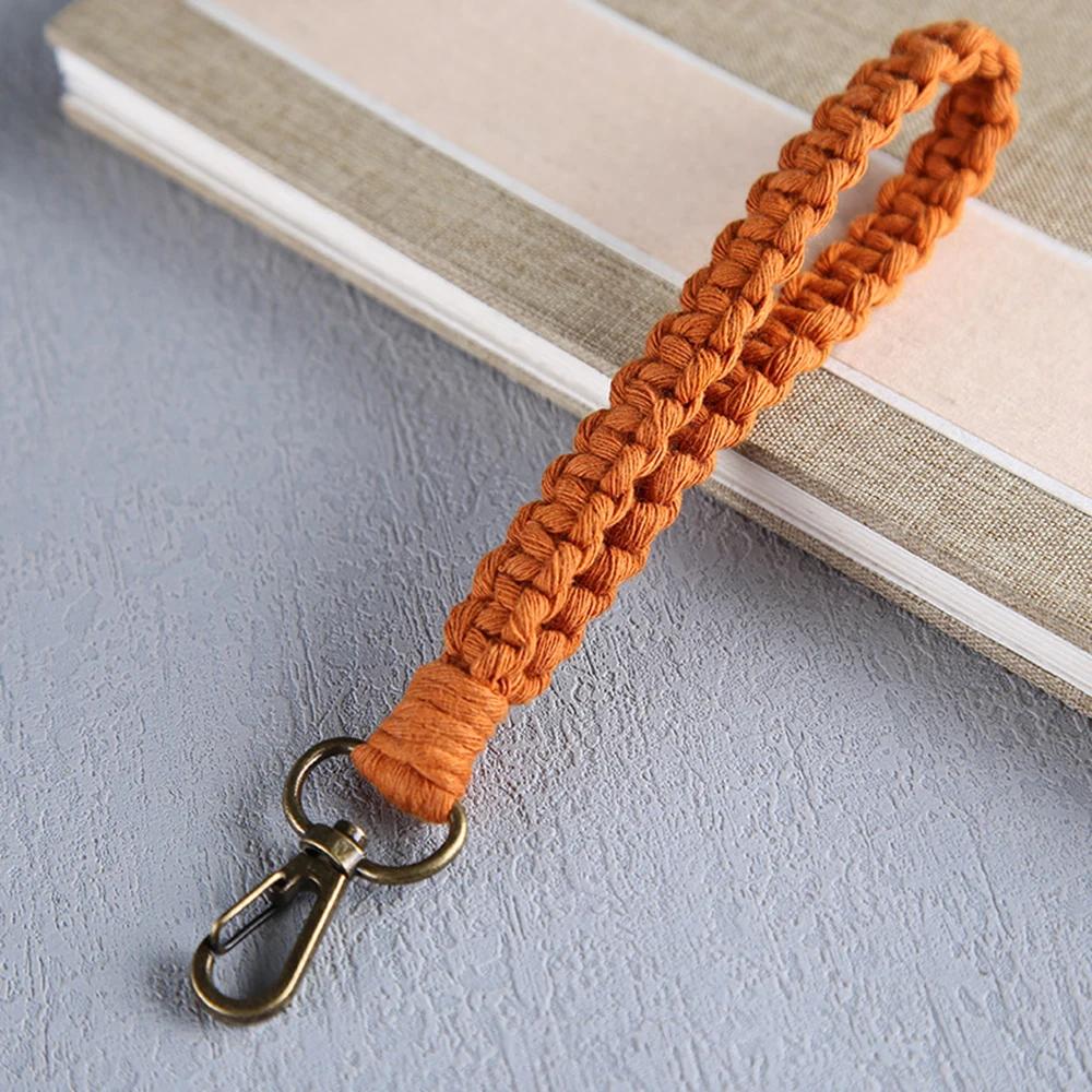 Neuer Vintage Twist Baumwollseil Schlüsselanhänger Damen Temperament Auto Tasche Schlüsselring Geflochtener Schlüsselanhänger Für Damen Schmuck Geschenk 2022