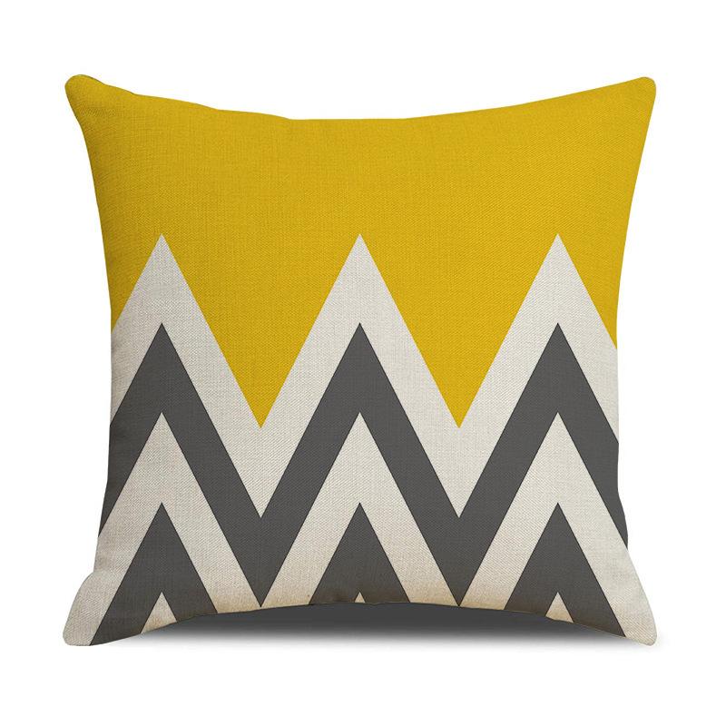Throw Pillow Case Printed Polyester Lumbar Cushion Living Room Home Sofa Pillow Case